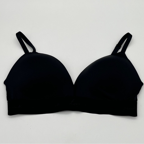 Victoria's Secret Pink Everywhere 36 C Black Bra - NWT - Picture 1 of 6